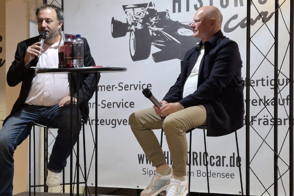 Die Moderation mit Goa Bellof, dem Bruder von Stefan Bellof